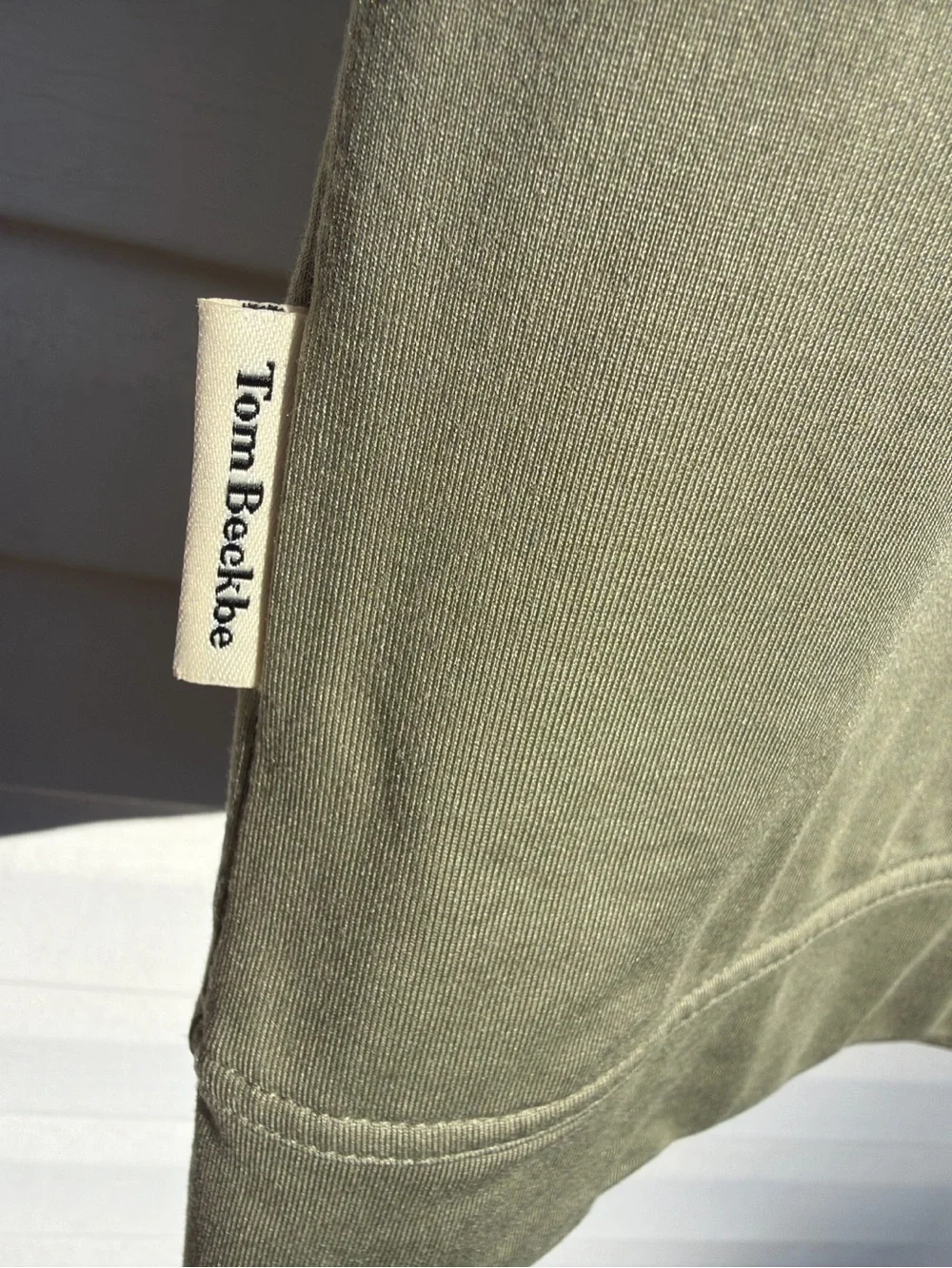 Tom Beckbe Men’s Medium Sage Green Performance Stretch Quarter Zip Golf Vest